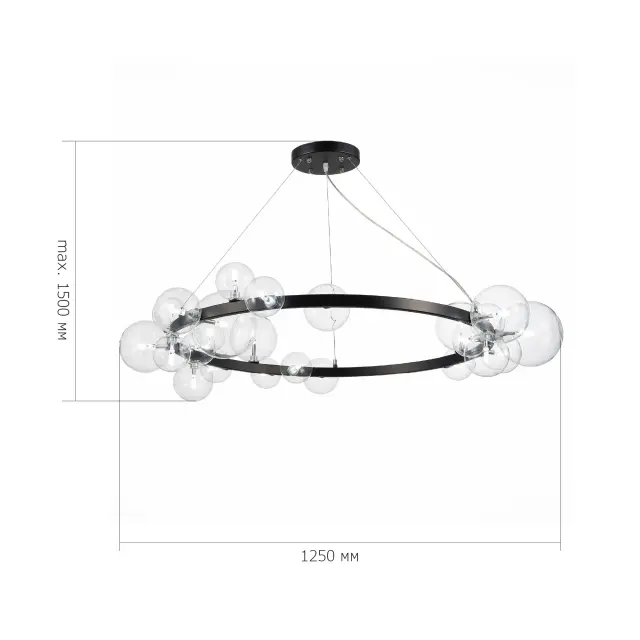 Светильник ST Luce SL1165.403.24 НЕКТОН — черный, ракурс 5