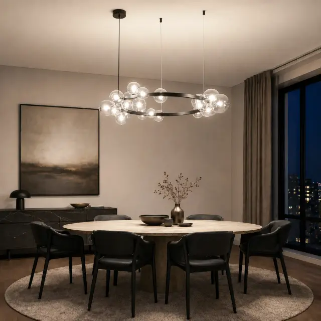 Светильник ST Luce SL1165.403.24 НЕКТОН — черный, ракурс 6