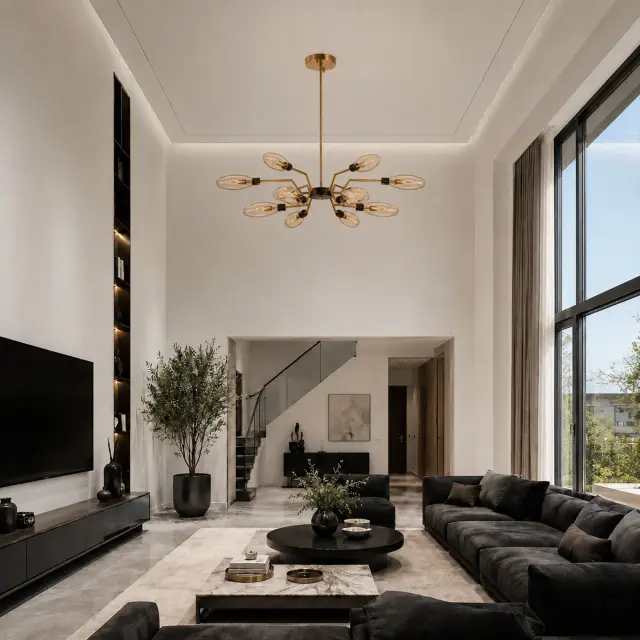 Люстра ST Luce SL1174.303.12 ДЕСИМА — латунь, ракурс 7