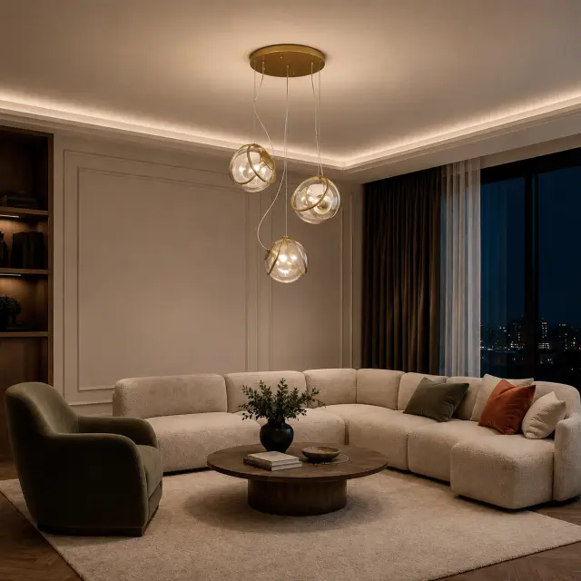 Светильник ST Luce SL1181.313.03 АЦЕРА — латунь, ракурс 6