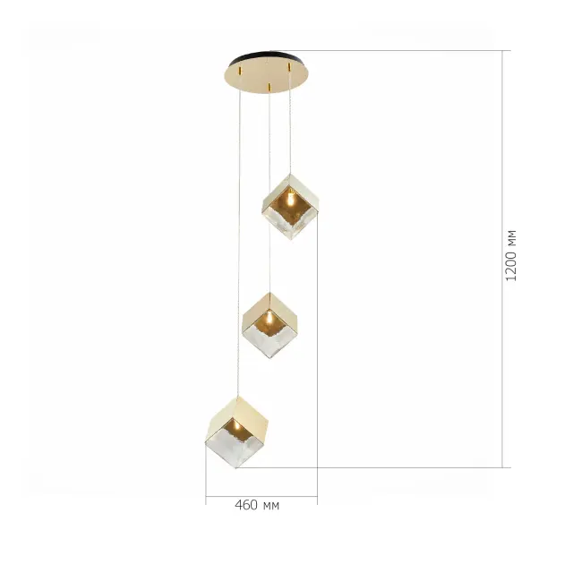 Светильник ST Luce SL1182.203.03 РИЕЛЛО — золотой, ракурс 5