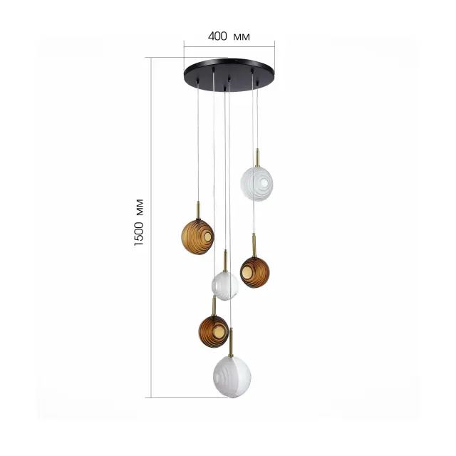 Светильник ST Luce SL1183.543.06 ФОЛИНЬО — черный, ракурс 4