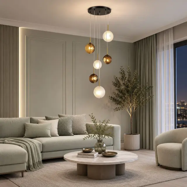 Светильник ST Luce SL1183.543.06 ФОЛИНЬО — черный, ракурс 5