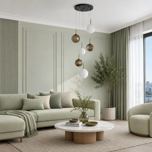Светильник ST Luce SL1183.543.06 ФОЛИНЬО — черный, ракурс 6