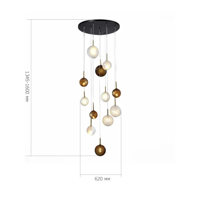 Светильник ST Luce SL1183.543.12 ФОЛИНЬО — черный, ракурс 4