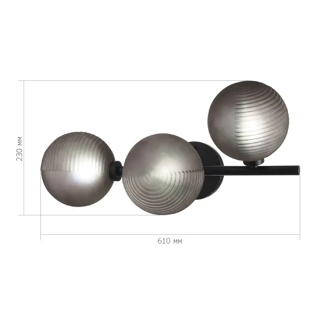 Бра ST Luce SL1184.401.03 ТОДО — черный, ракурс 3