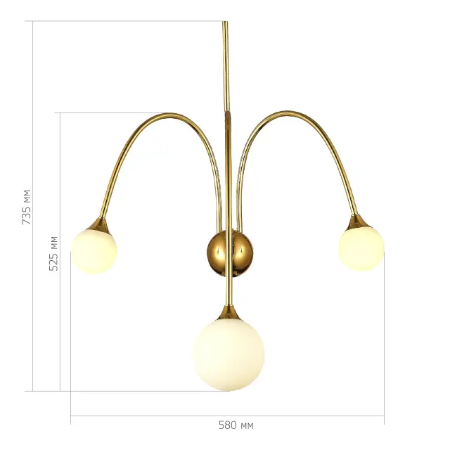 Бра ST Luce SL1187.201.03 ВИВЕ — золотой, ракурс 4