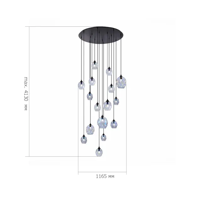 Светильник ST Luce SL1188.403.16 ДЕЗИ — черный, ракурс 4