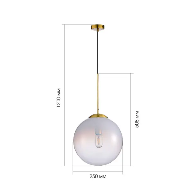 Светильник ST Luce SL1190.213.01 КАССИУС — золотой, ракурс 4