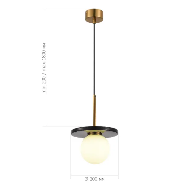 Светильник ST Luce SL1191.343.01 НЕБУЛА — латунь, ракурс 4