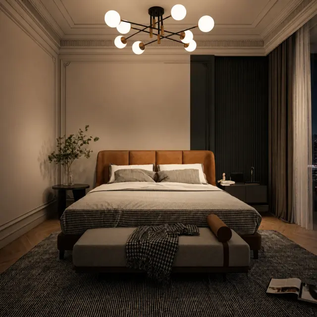 Люстра ST Luce SL1203.402.08 ЛИМАНО — черный, ракурс 5