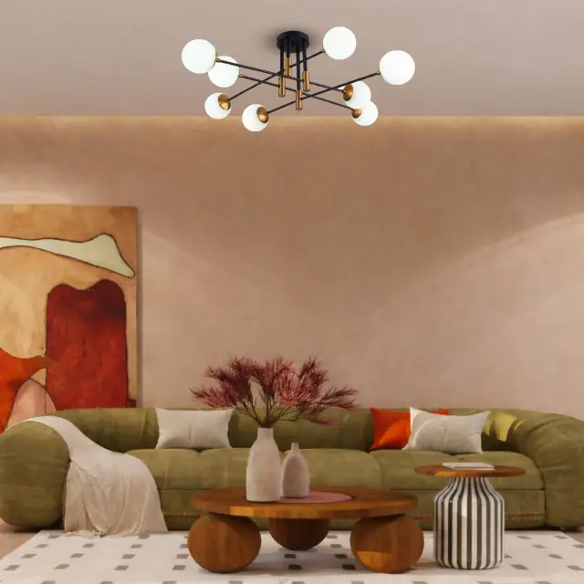 Люстра ST Luce SL1203.402.08 ЛИМАНО — черный, ракурс 7