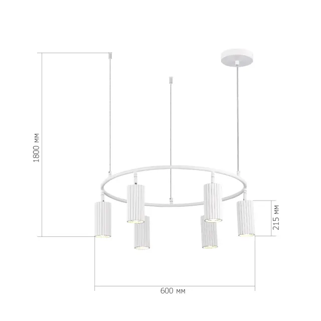Светильник ST Luce SL1213.503.06 КЕНДО — белый, ракурс 6