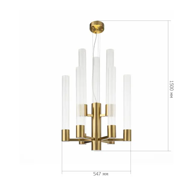 Люстра ST Luce SL1229.303.09 ТЕРНИ — латунь, ракурс 6