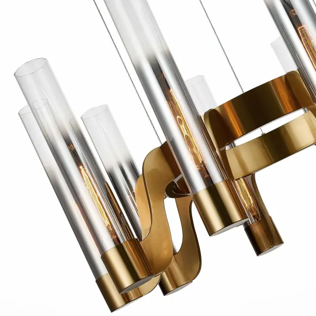 Люстра ST Luce SL1235.303.10 ЭТТОРЕ — латунь, ракурс 3