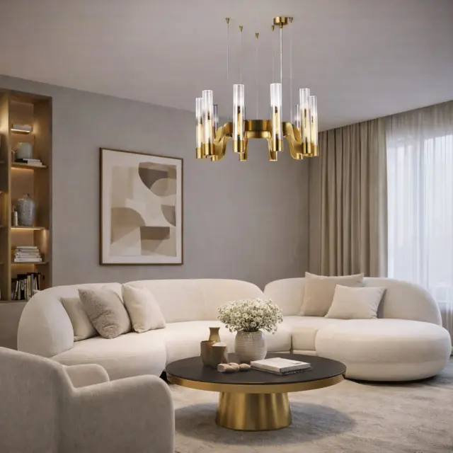 Люстра ST Luce SL1235.303.10 ЭТТОРЕ — латунь, ракурс 4