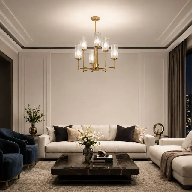 Люстра ST Luce SL1240.303.06 ГАЦОЛЛО — латунь, ракурс 6