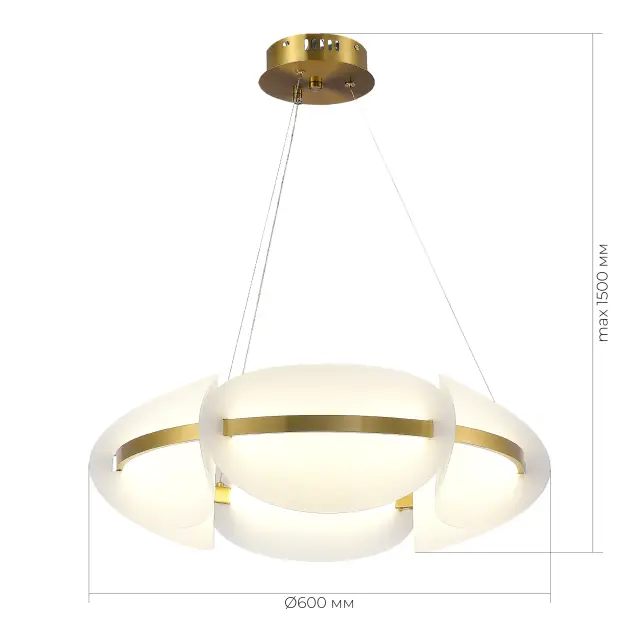 Светильник ST Luce SL1304.203.45 ЭТУАЛЬ — золотой, ракурс 4