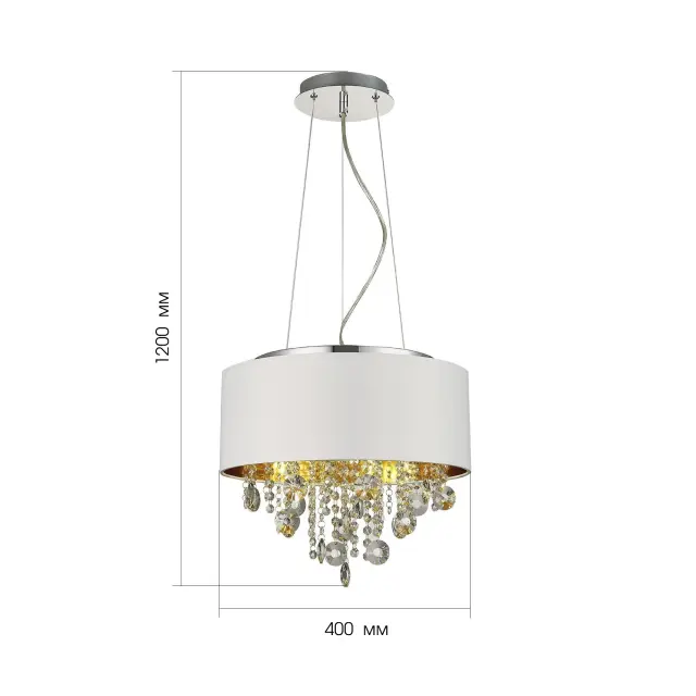 Светильник ST Luce SL1350.503.04 ЛАККИА — хром, ракурс 6