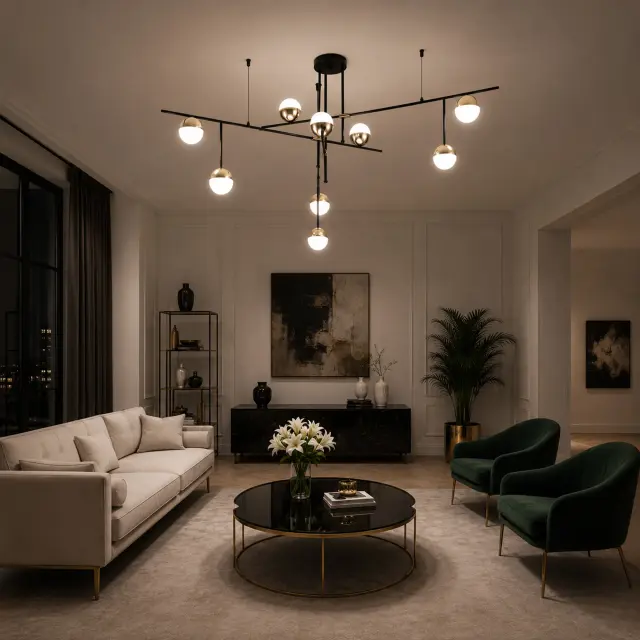 Люстра ST Luce SL1507.422.09 АЛЬБЕРО — черный, ракурс 4