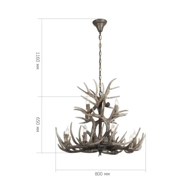 Люстра ST Luce SL154.703.12 КОРНА — серый, ракурс 14
