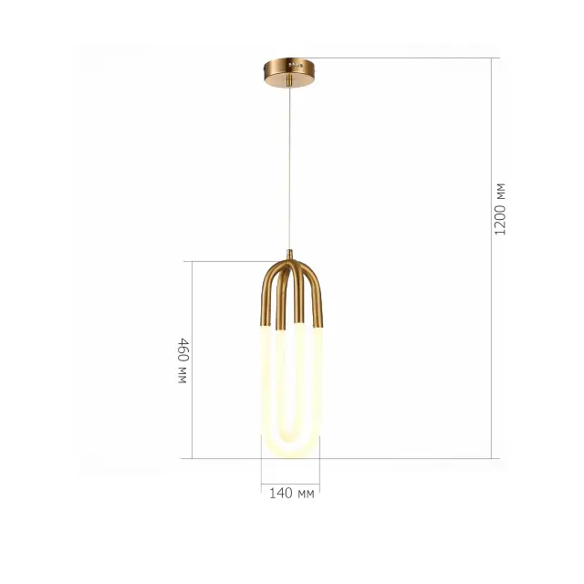 Светильник ST Luce SL1579.303.02 МОФИСТО — латунь, ракурс 6