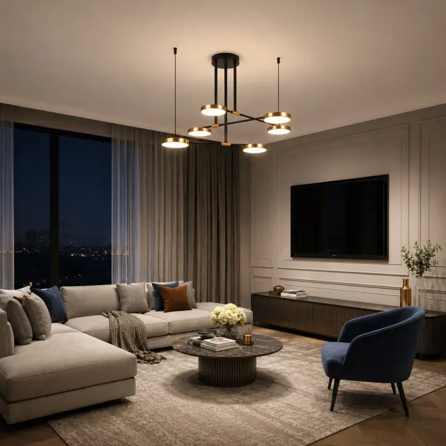 Люстра ST Luce SL1605.403.06 ФАРОНЕ — черный, ракурс 6