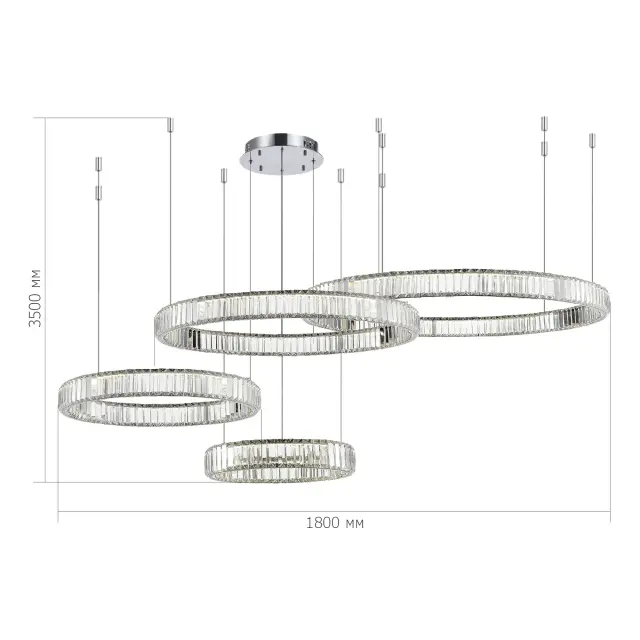 Светильник ST Luce SL1622.103.04 ТИВОЛИ — хром, ракурс 3