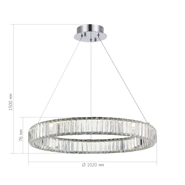 Светильник ST Luce SL1622.113.01 ТИВОЛИ — хром, ракурс 4