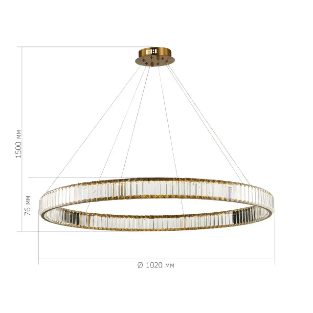 Светильник ST Luce SL1622.313.01 ТИВОЛИ — латунь, ракурс 4