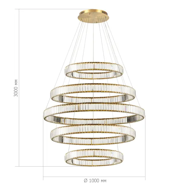 Светильник ST Luce SL1622.313.05 ТИВОЛИ — латунь, ракурс 3