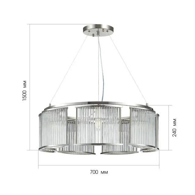 Люстра ST Luce SL1627.103.07 ВЕЛЛЕТРИ — хром, ракурс 5