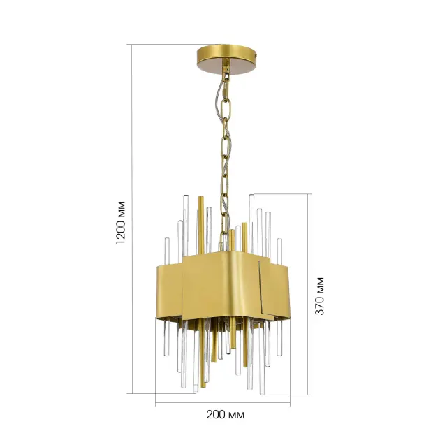 Люстра ST Luce SL1633.203.04 ОЛЬВЕРА — золотой, ракурс 5