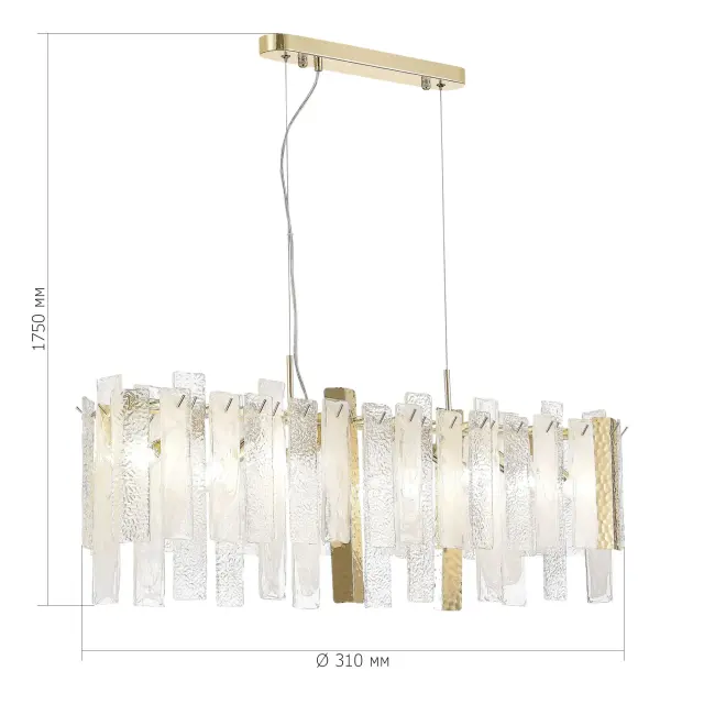 Светильник ST Luce SL1636.203.08 СКОЛАРЕ — золотой, ракурс 5