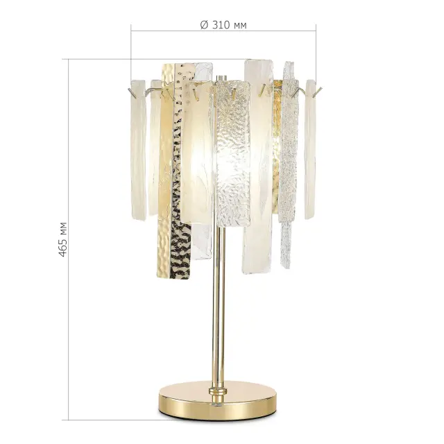 Настольная лампа ST Luce SL1636.204.03 СКОЛАРЕ — золотой, ракурс 3