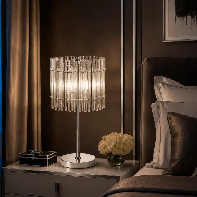 Настольная лампа ST Luce SL1656.104.03 ЭПИКА — никель, ракурс 3