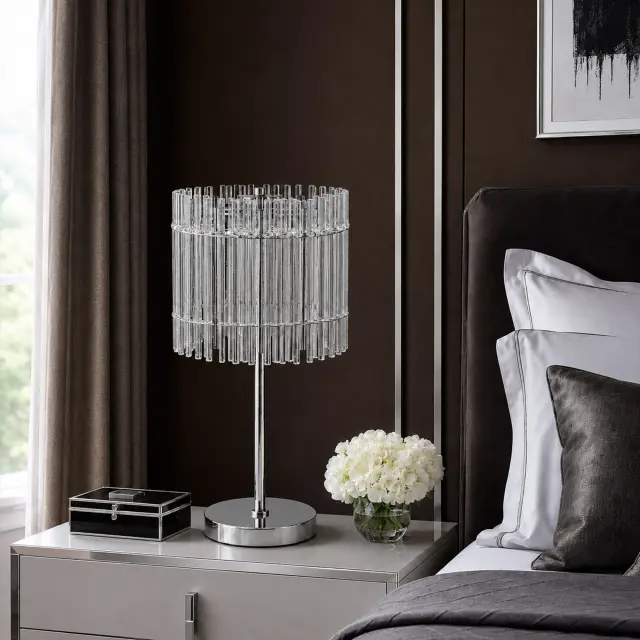 Настольная лампа ST Luce SL1656.104.03 ЭПИКА — никель, ракурс 4