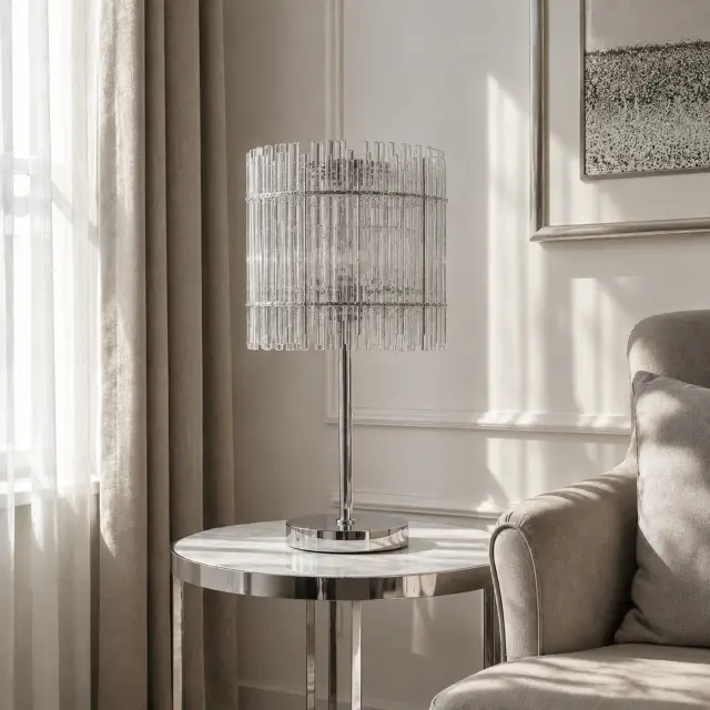 Настольная лампа ST Luce SL1656.104.03 ЭПИКА — никель, ракурс 6