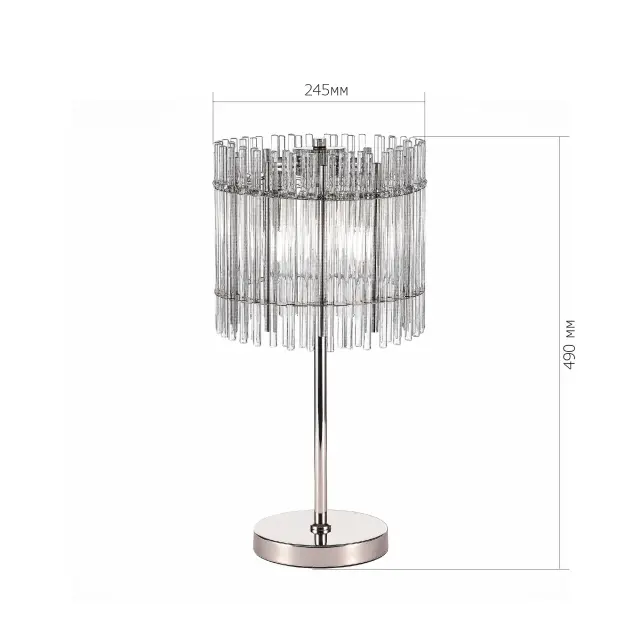 Настольная лампа ST Luce SL1656.104.03 ЭПИКА — никель, ракурс 7