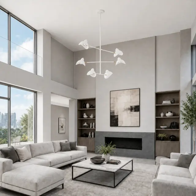 Люстра ST Luce SL1801.503.06 МИННО — белый, ракурс 5