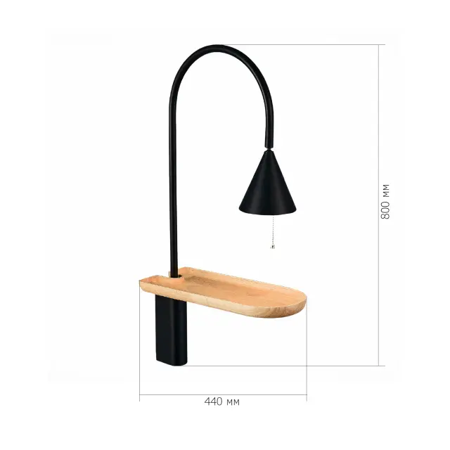 Бра ST Luce SL1802.401.01 АМИРО — черный, ракурс 7