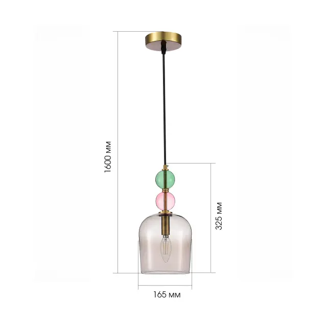 Светильник ST Luce SL2000.223.01 ДЖЕА — золотой, ракурс 6