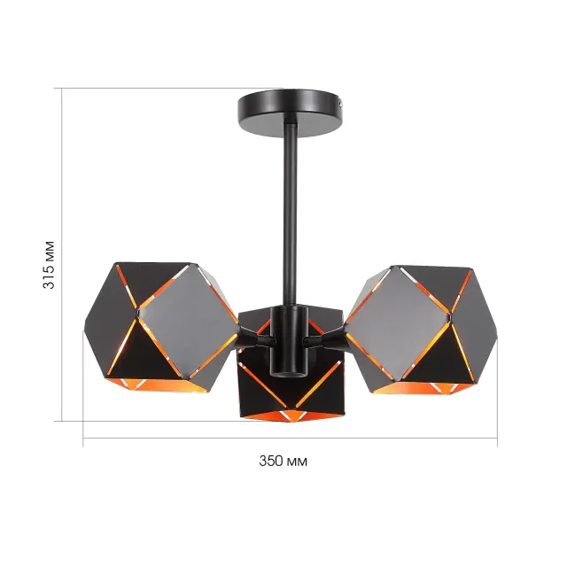 Люстра ST Luce SL258.402.03 ЭНИГМА — черный, ракурс 2