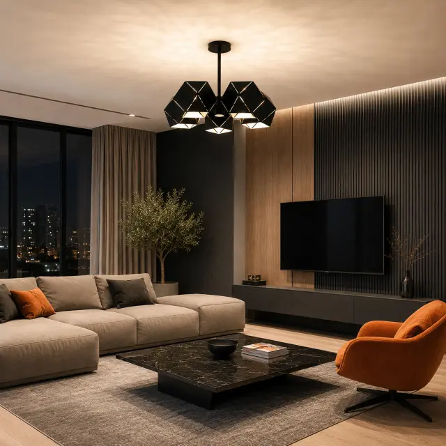 Люстра ST Luce SL258.402.05 ЭНИГМА — черный, ракурс 2