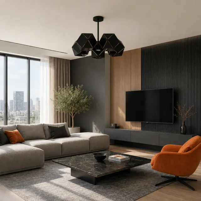 Люстра ST Luce SL258.402.05 ЭНИГМА — черный, ракурс 3