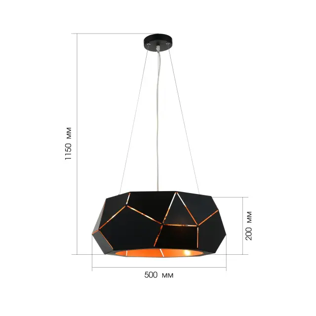 Светильник ST Luce SL258.403.06 ЭНИГМА — черный, ракурс 6