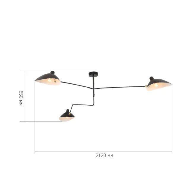 Люстра ST Luce SL305.402.03 СПРУЦЦО — черный, ракурс 4