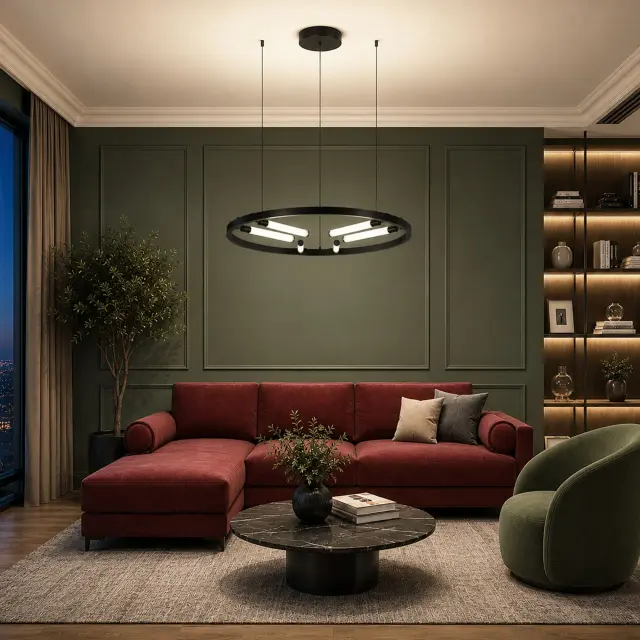 Светильник ST Luce SL393.403.06 БИЗАРИА — черный, ракурс 6