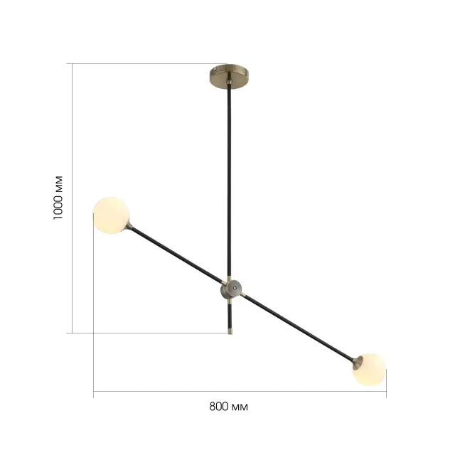 Светильник ST Luce SL429.403.02 БАСТОН — черный, ракурс 4