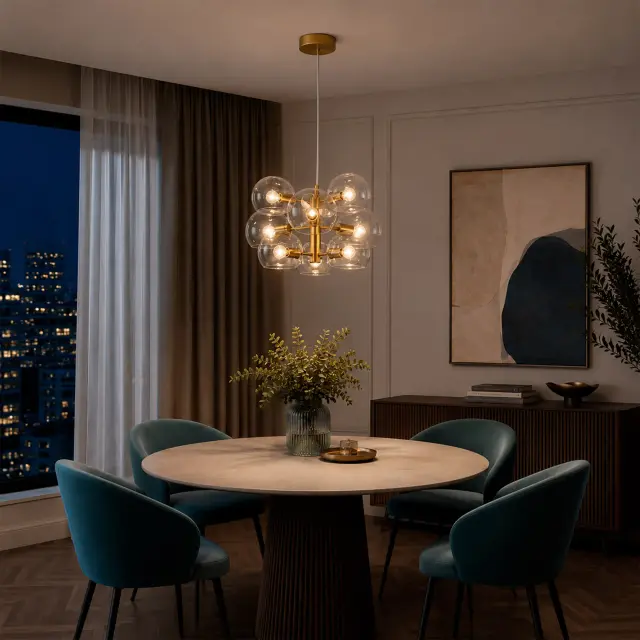 Люстра ST Luce SL434.203.09 КАЛЬМАРЕ — латунь, ракурс 4